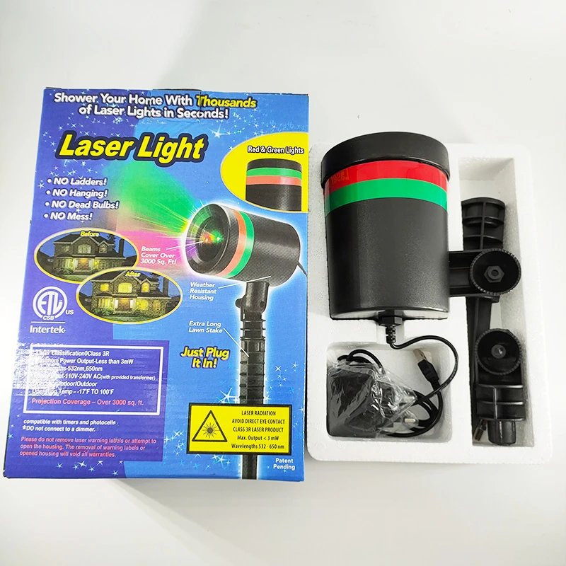 1stk Farverige Laser LED scenelys Projektor Udendørs Haven Lampe Jul nytår Part boligindretning Forsyninger Børn Gaver 4