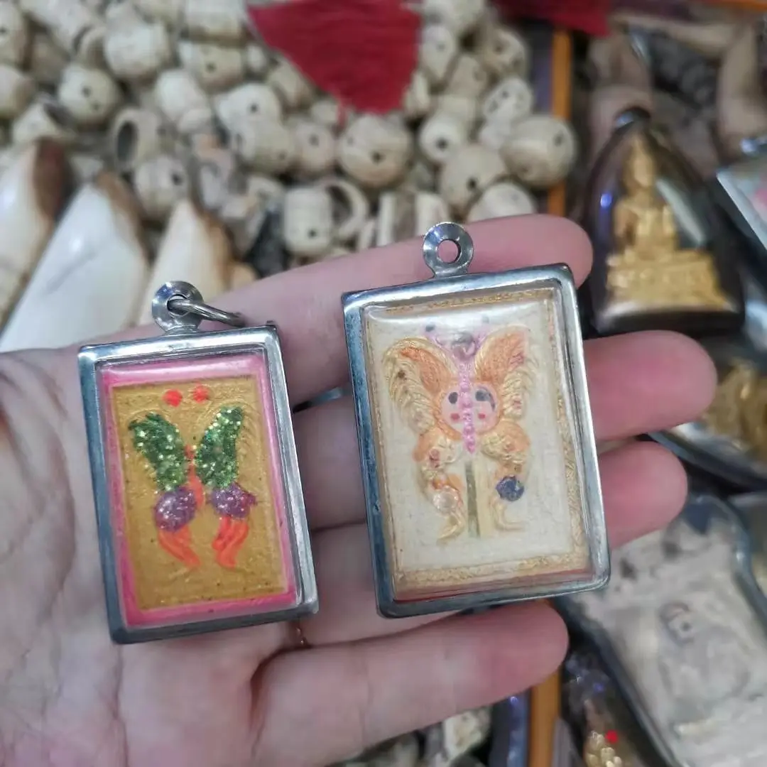 Thai sommerfugl vedhæng halskæder. Folk, der bærer butterfly amulet er meget nyttigt i lykke, ægteskab, erhverv og arbejde. 4