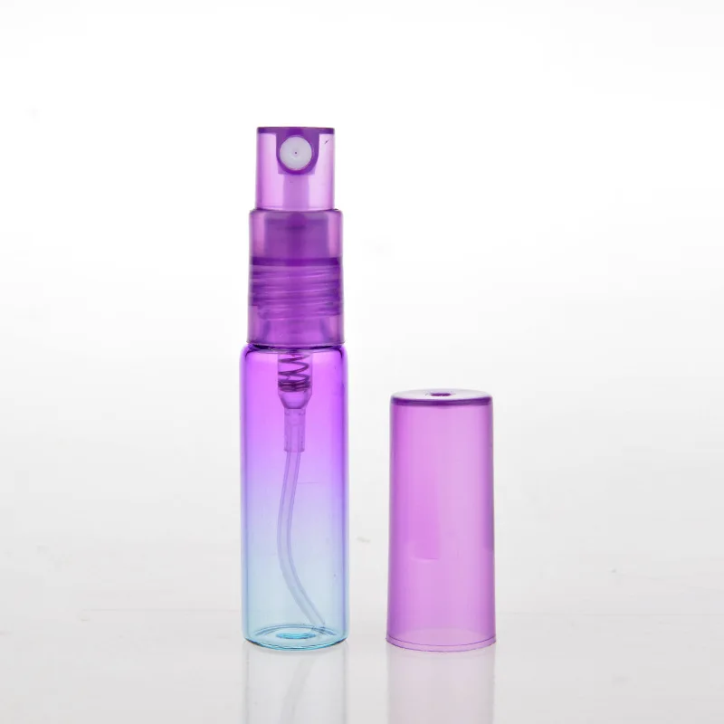 5PCS 5 ML Glas Rejse Gradient Parfume Flaske Forstøver Presset Pumpe Spray Flaske Flydende Beholder Tom Spray Genpåfyldelig Flaske 4