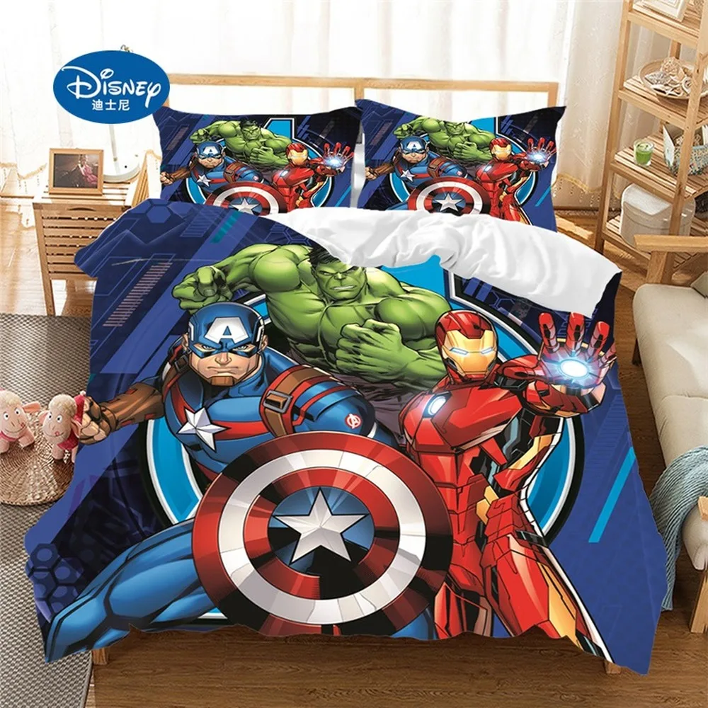 Disney, Marvel Avenger Alliance 3D bedding set iron Man Queensize-King size dyne, sengetøj sæt sengetøj Tegnefilm Dynebetræk 4