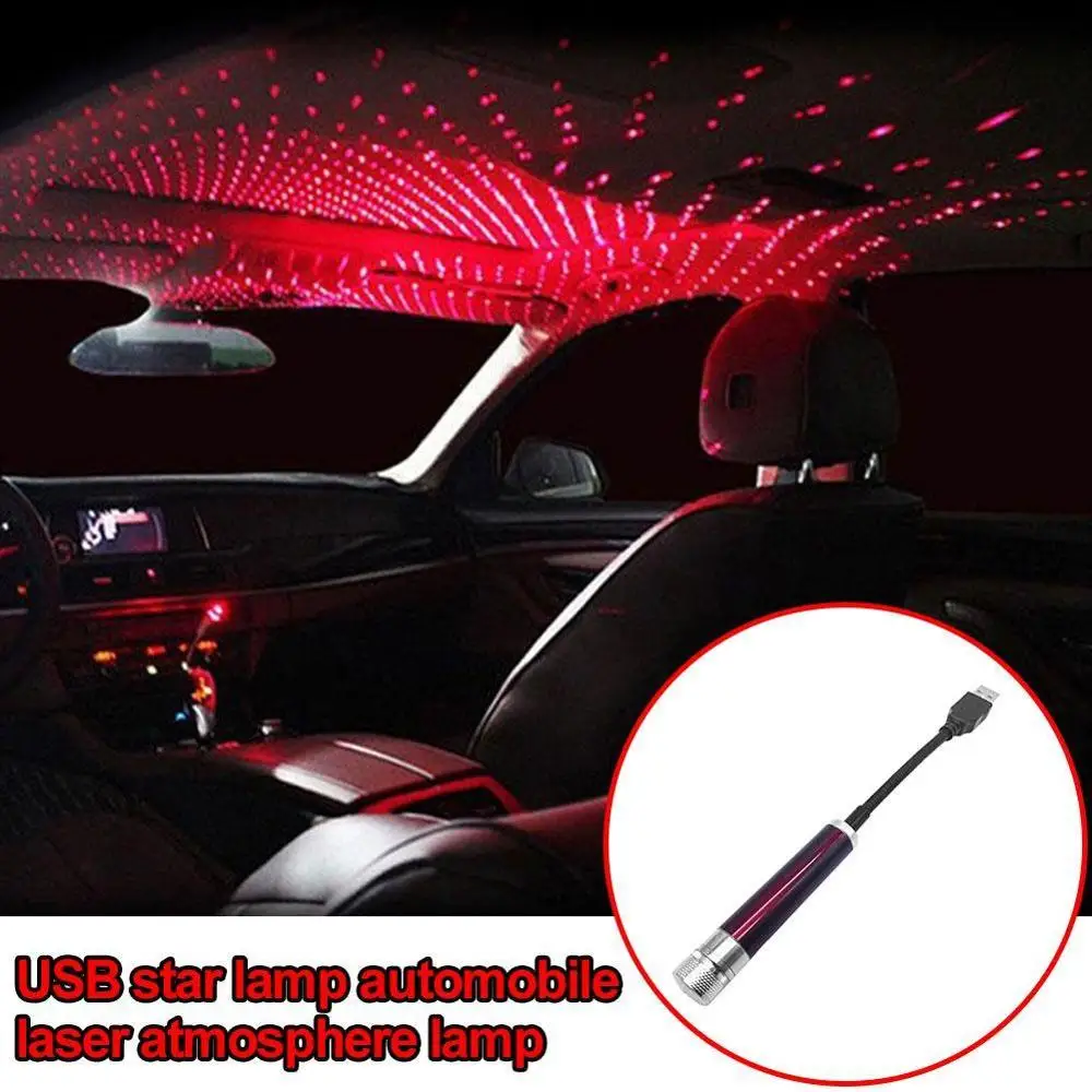 LED Auto Dak-Stjernede Nat Lys Projektor Sfeer Galaxy Lampe USB-Decoratieve Lampe Verstelbare Meerdere Lichteffecten 4