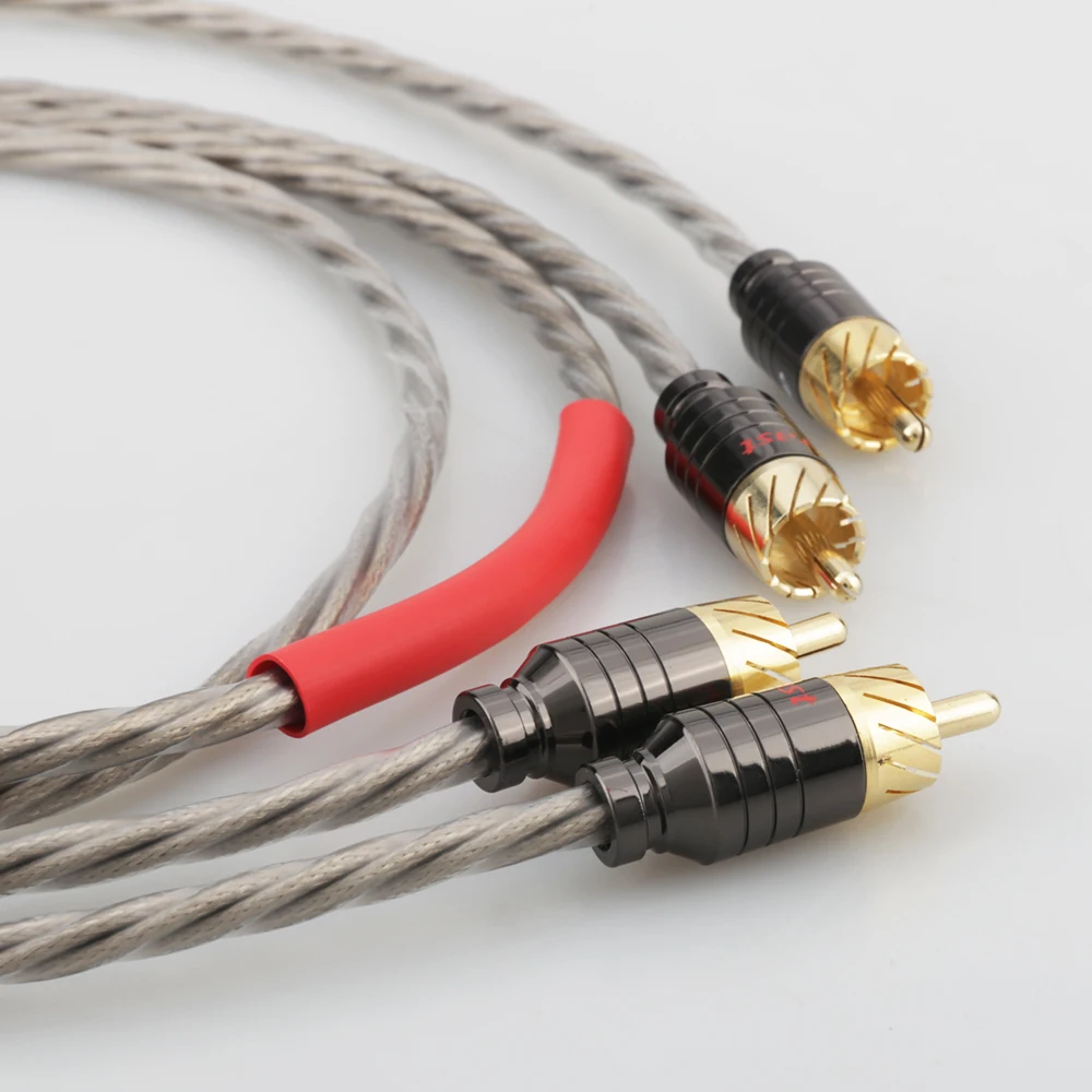 HI-End Odin Silver Plated RCA Interconnect Kabel-RCA-til-RCA-lydkabel Analoge Kabel-phono Kabel Til CD-AMP 4