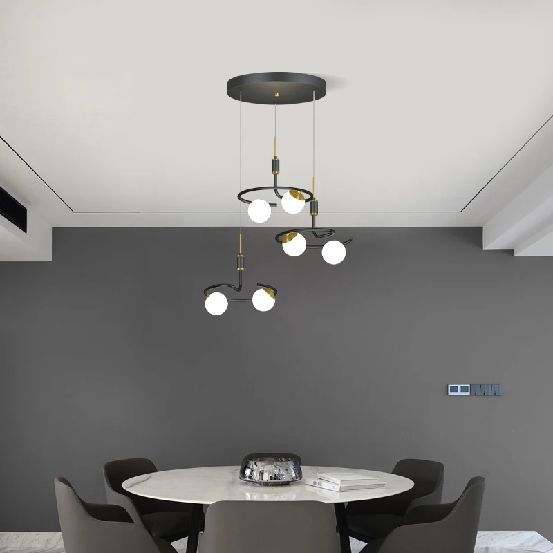 Moden LED Pendel til Køkken Spisestue med Glans Lamparas De Techo Colgante Moderna Suspension sengen LED Pendel 4