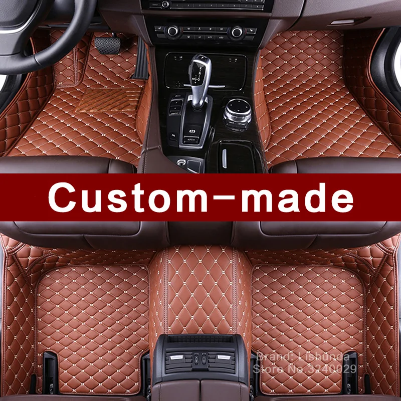 Custom fit bil gulvmåtter i en Audi A8 L S8 A8L D3 D4 D5 LWB/SWB høj kvalitet, luksus bil-styling tæpper vejr tæppe liners 4