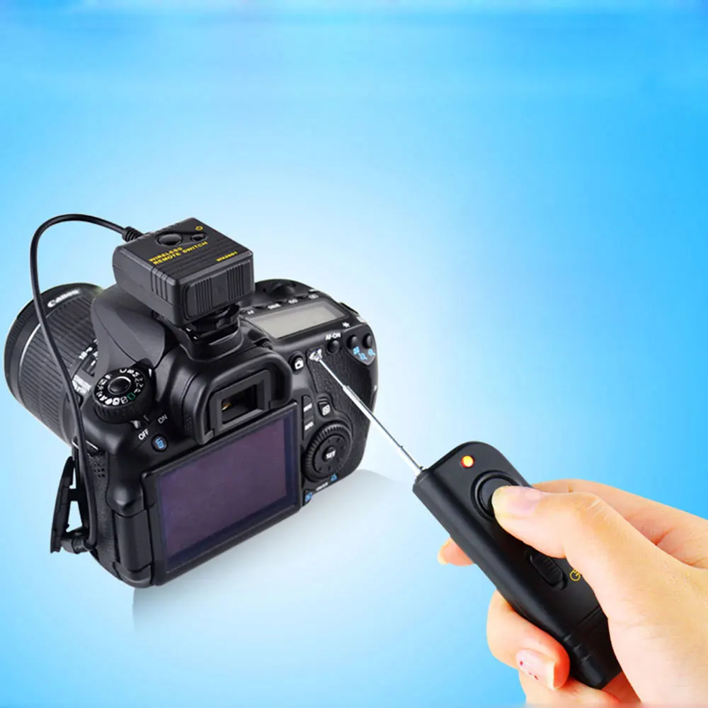 Sidande Trådløs Fjernbetjening D-SLR Kamera Tilbehør til Nikon D7100 D90 til Canon 600D 50D for Sony Samsung Pentax osv. 4