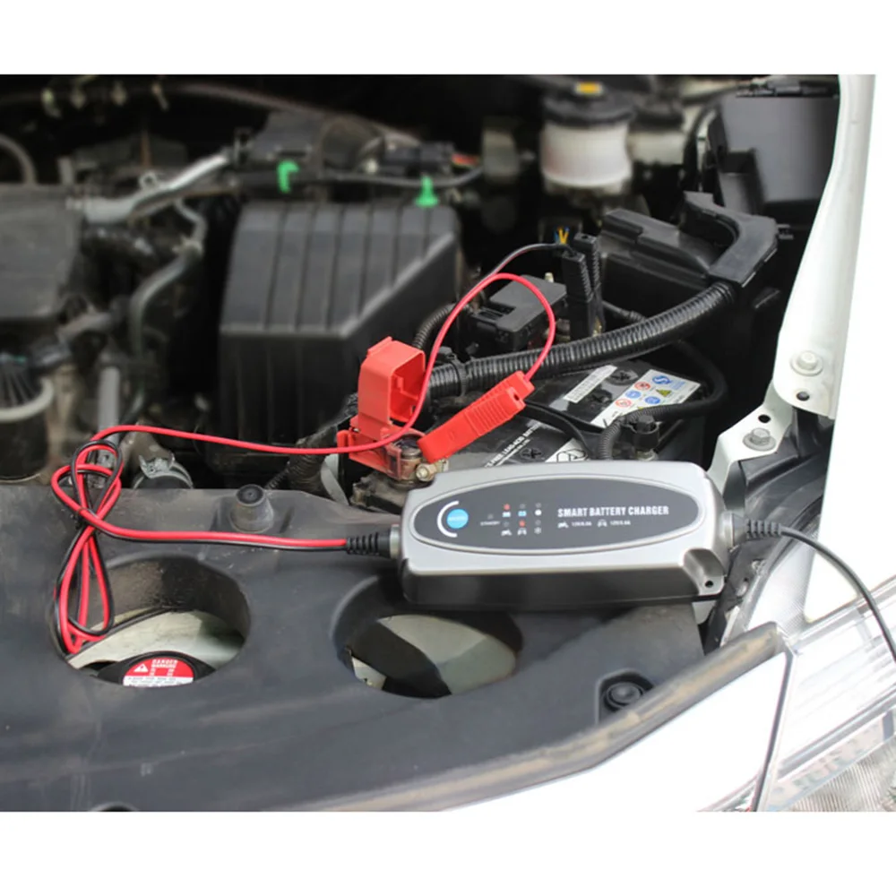 MXS 5.0 12V Fuld Automatisk Bilens Batteri-opladere Smart Strøm Oplader & GRATIS INDIKATOR 56-382 Bil-Varer EU stik 4
