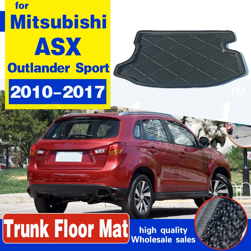 For Mitsubishi ASX / Outlander Sport / - RVR 2010-2017 Bilens Bagagerum Måtte Skuffe Boot Liner Fragt til Væg-Tæppe Mudder, Non-slip Protector Pad 4