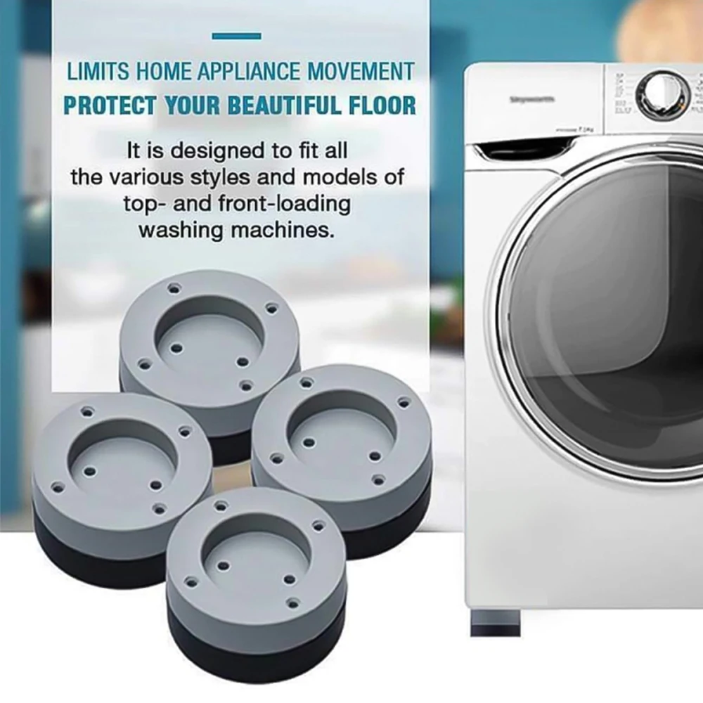 4STK Anti-slip Vaskemaskine Fødder Tabel Mode Universal Fast Køleskab, Non-slip Måtter Kreative Bed Støj-reduktion 4