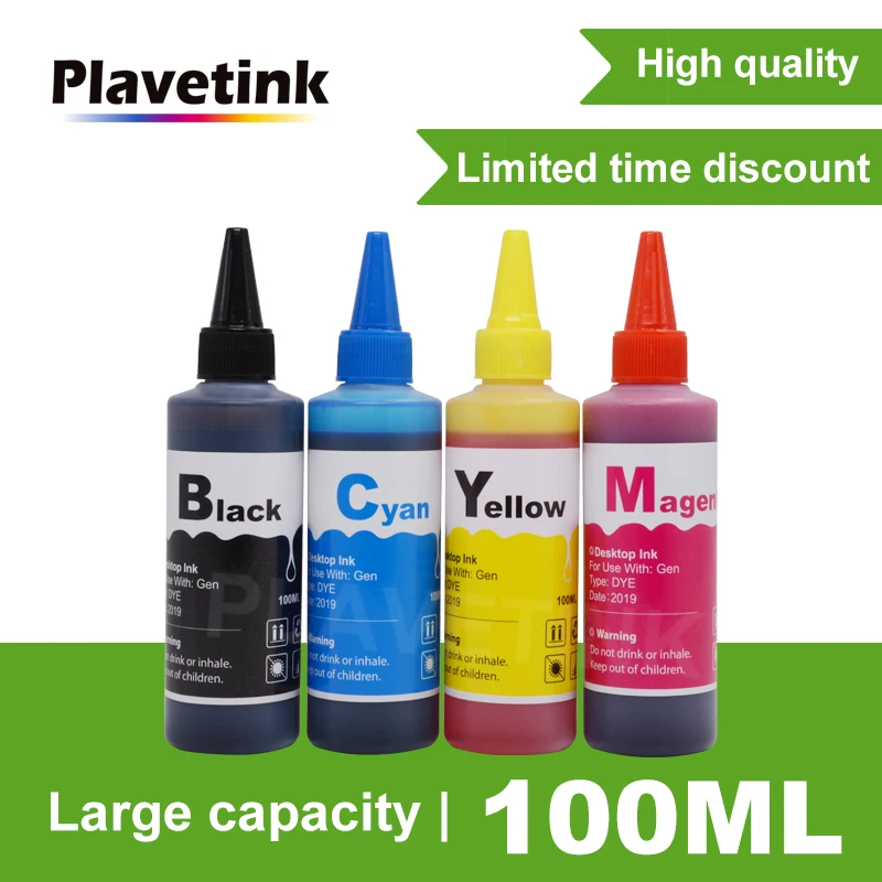 Plavetink 100 ml Flaske Printeren Dye Blæk Refill 4-Farve Til Brother LC223 MFC-J4420DW J4620DW J4625DW J5625DW J480DW Patroner 4