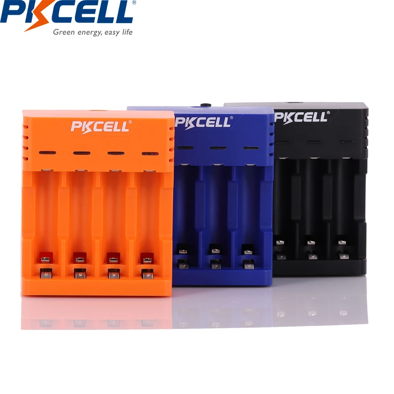 1STK PKCELL4 slots smart USB Batteri Oplader til AA, AAA, NIMH/NICD Genopladelige Batteri med LED-indikator intelligent oplader 4