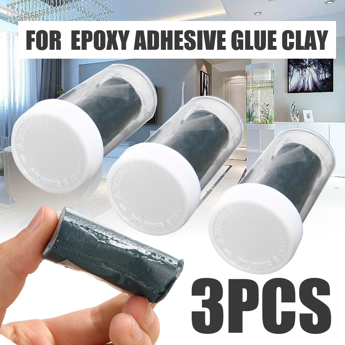 3Pcs Epoxy Lim Ler Magt Resin Limen Nyttige Stærkt Metal, Træ, Plast Produkt Reparation Værktøj 4