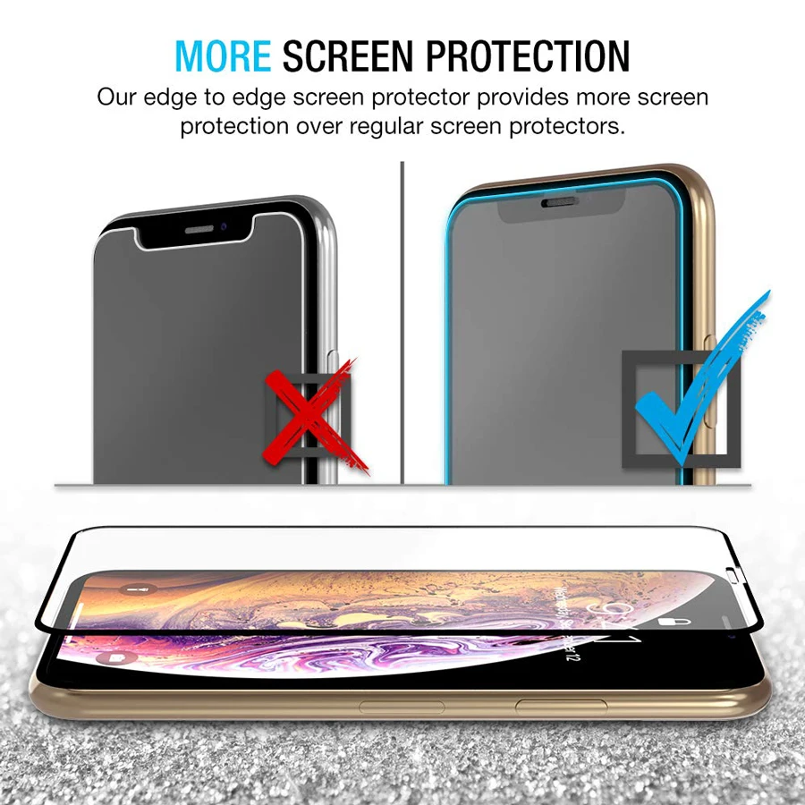 3Pack Screen Protector til iPhone 11Pro Antal XS XS-XR Antal se2020 Stærkere Nye Hærdet Glas Beskytter til iPhone 12 mini Pro antal 4