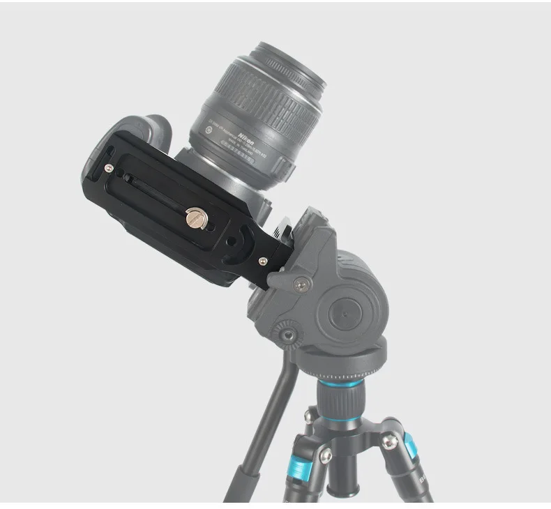 Quick Release L Plade Beslag Til Nikon Canon EOS Universal hydrauliske pan/tilt-lodret plade 1/4 grænseflade, hurtig indlæsning af pladen 4