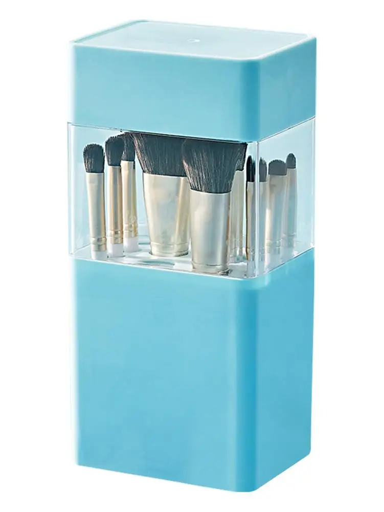 Høj Kvalitet Makeup Børste 2 I 1 Støvtæt Bærbare Kosmetisk Pensel Lufttørring Opbevaringsboks Container 4