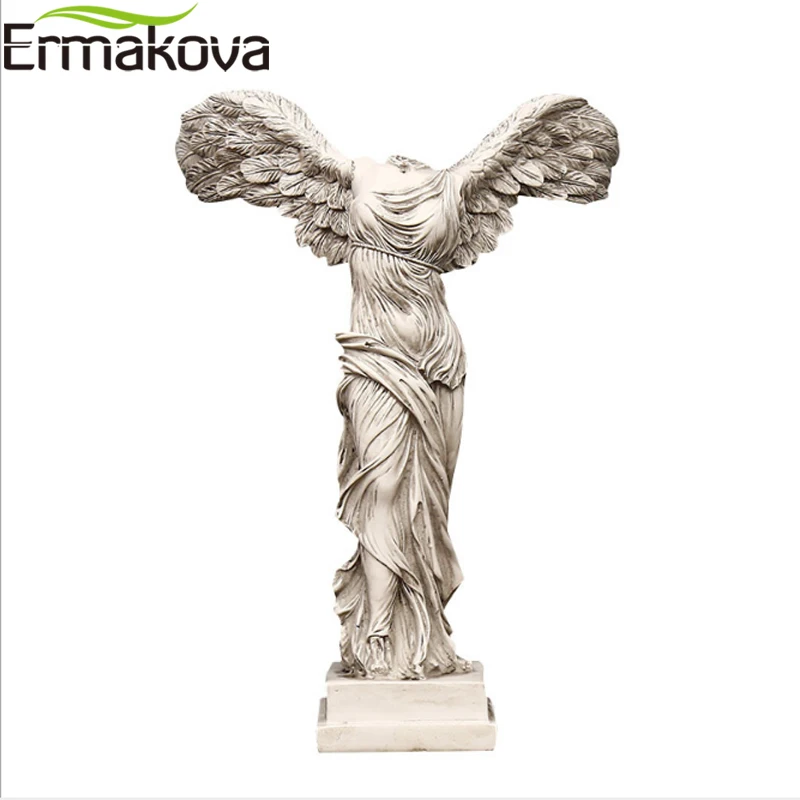 ERMAKOVA 10 Tommer The Winged Victory Statue Figur Replica Gudinde for Sejr Skulptur Hjem Dekoration Gave 4