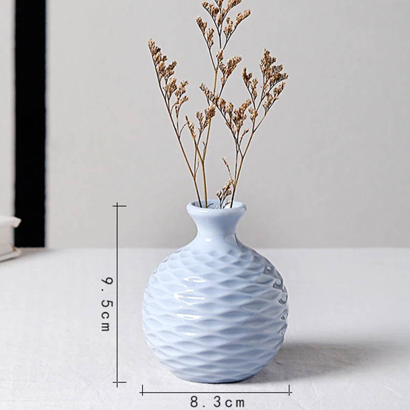 VILEAD 9,5 cm Keramisk Mini Vase Dekoration Hjem Kreative Hydroponiske Blomster Dekoration Stue, Soveværelse Dekoration 4