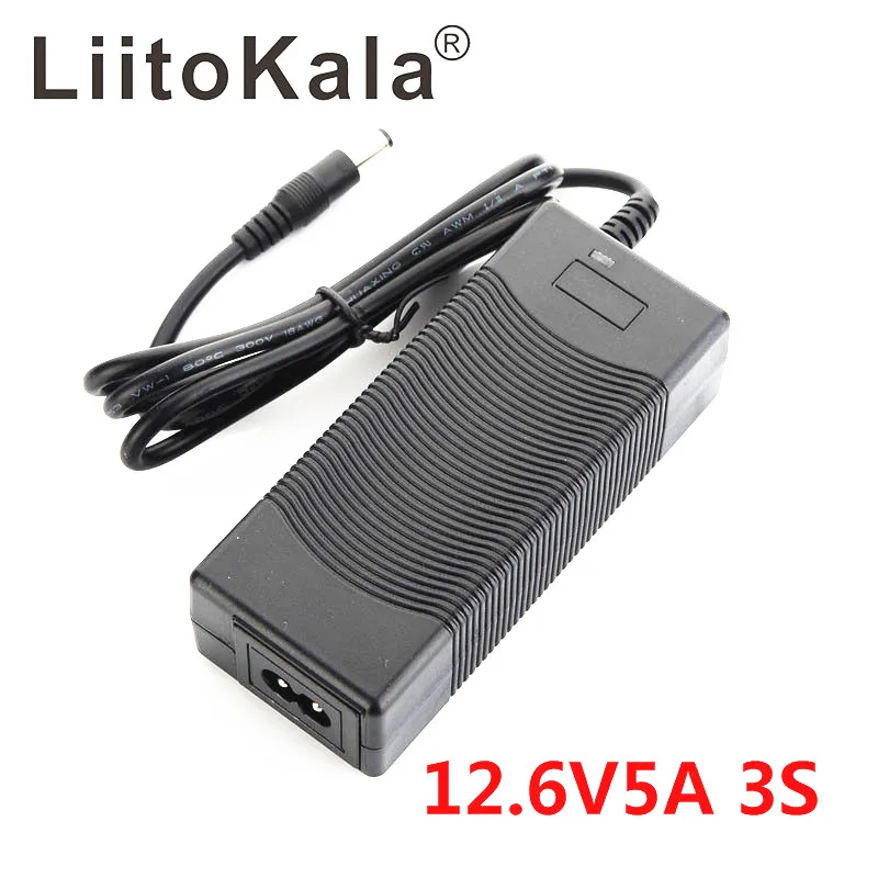 LiitoKala 3S 12,6 V 5A Oplader Power Adapter 12V lithium Batteri Li-ion batterites EU/US/AU/UK AC-DC Converter stik 4