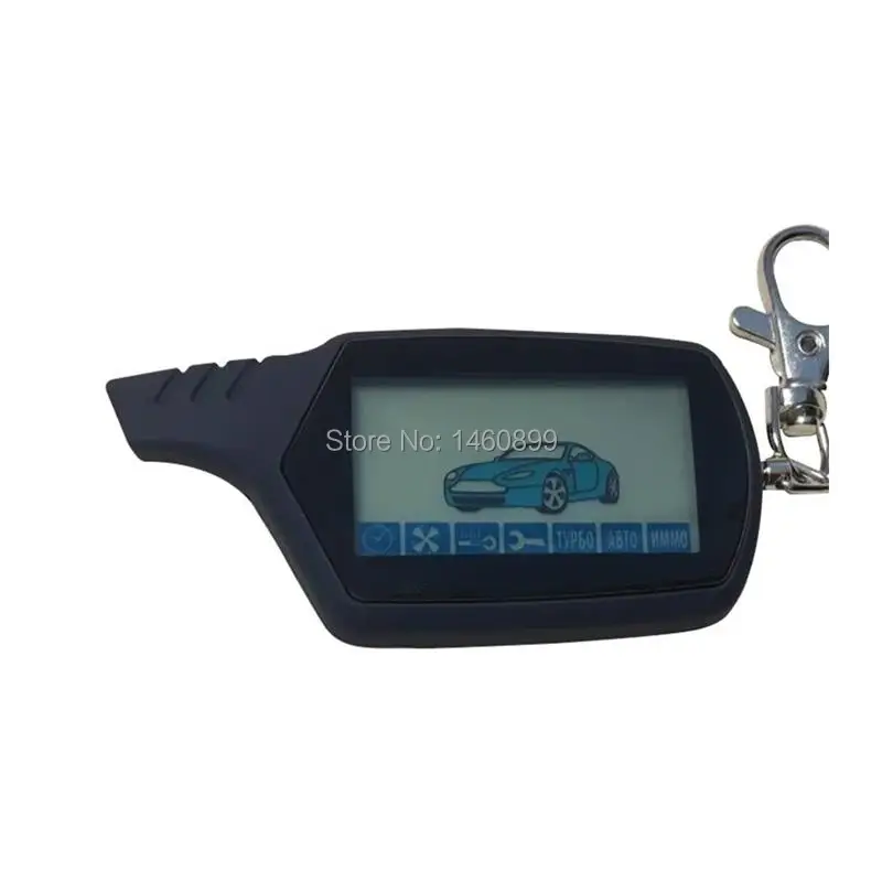 Top Kvalitet A91 2-vejs LCD-Fjernbetjening +Gave Silikone Tilfældet For Køretøjets Sikkerhed tovejs Bil Alarm System, Røde A91 Nøglering 4