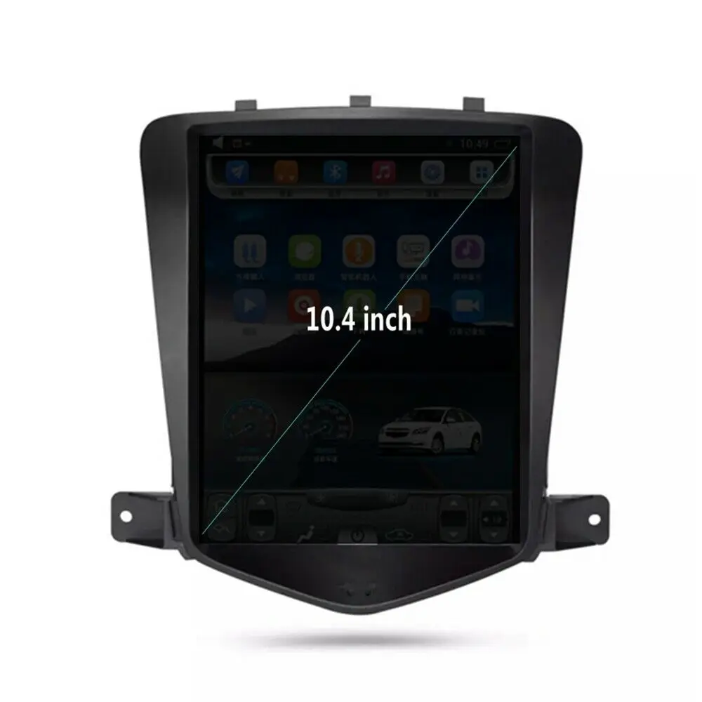 10.4 tommer 2.5 D-IPS Lodret Android 9.0 Multimedie-Afspiller Til Chevrolet Cruze 2008 - Bil GPS-Navigation, Bluetooth, WIFI 32GB 4