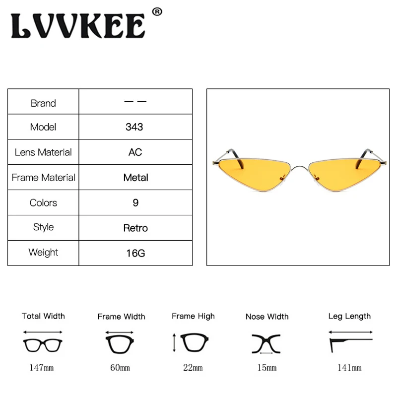 Nye Cat Eye Vintage Solbriller Kvinder Sød Sexet Lille Ramme solbriller Til Kvinder Orange UV400 Nuancer Oculos De Sol Feminino 4
