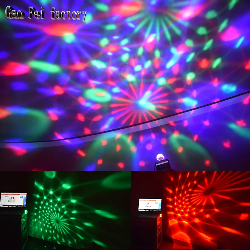 Mini-Usb-Disco Lys Led Party Lys Bærbare Crystal Magic Ball Farverig Effekt Fase Lampe Til Home Party Karaoke Indretning 4