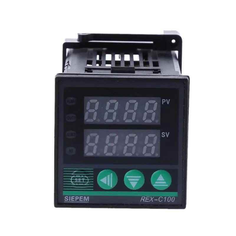 PID Digital temperaturregulator REX-C100(M), 0 Til 400°C Type relæudgang 4