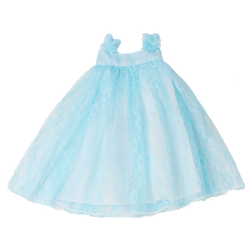18 tommer Piger, dukke kjole hanbok Prinsesse blonder kage aften kjole Amerikanske new født tøj Baby legetøj passer 43 cm baby c432 4