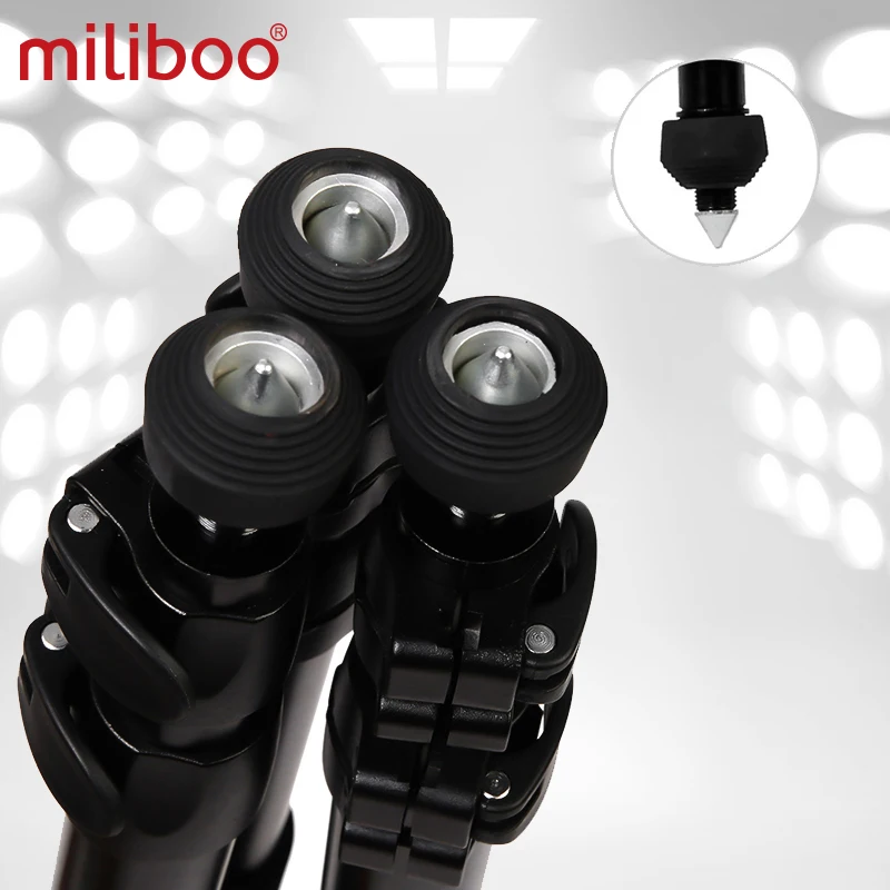 Miliboo MTT701A Bærbare Aluminium stativ til Professionel Camcorder/Video Kamera/DSLR-Stativ og Stå,med Hydraulisk Bold på Hovedet 4