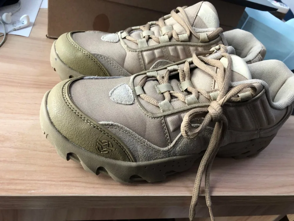 Militære Udendørs Mænds Ørkenen OS Taktiske Støvler vandring sko 1200D Nylon chamoi læder sport at gå camping Sneaker sapatilhas 4