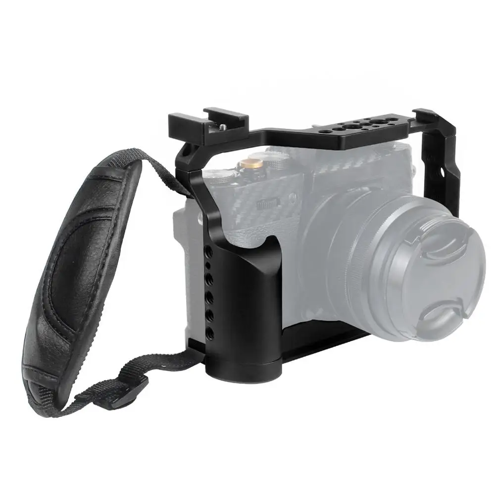 Aluminium Kamera Bur til Fujifilm XT20 Beskyttende Sag Koldt Sko Mount Rig Stabilisator til FUJI XT30 med håndrem 4