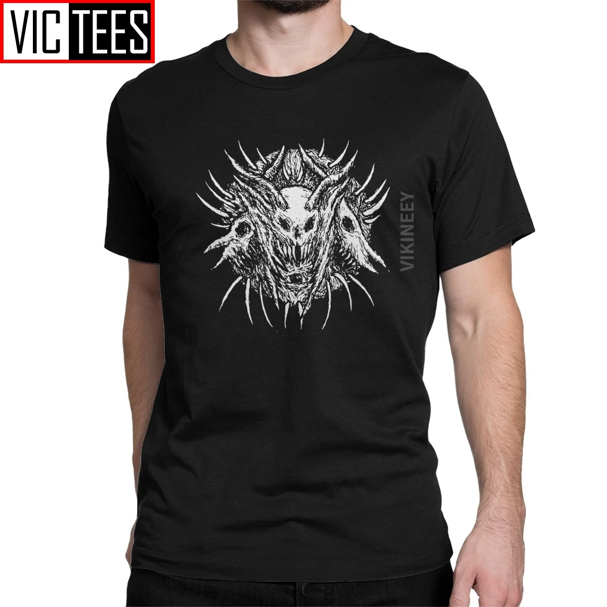 Devil Death Skull Heavy Metal Satan Satanic T Shirt Men Cotton Vintage Tshirt Satanic Dark Satan Demon s 4
