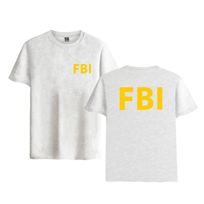 LUCKYFRIDAYF Sommer Mode Sport T-Shirt FBI Brev Print mænd, kvinder t-shirts med Rund Hals kortærmet T-shirt t-Shirt Toppe 4XL 4