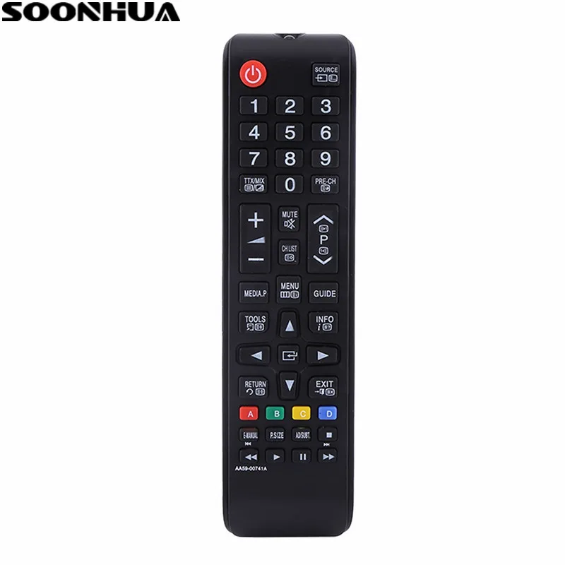 SOONHUA AA59-00741A TV-Controllere Universal Udskiftning Fjernbetjening til Samsung LCD-LED TV 3D Smart-Afspiller Fjernbetjening 4