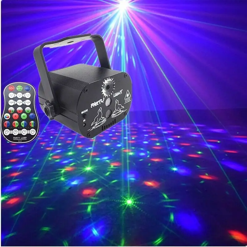 60 Mønstre Laser Lys Fase LED USB-Opladning Part RGB LED Disco Lys, DJ Bevæger Hovedet Laser Projektion Lampe scenebelysning 4