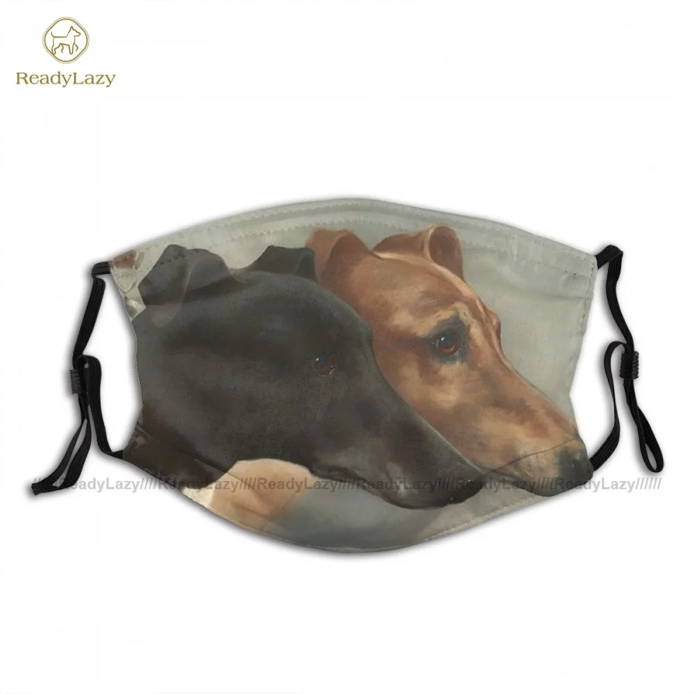 Charme Justerbar Greyhound Ansigtsmaske Fantasi Voksne Klud Facial Munden Maske Med Filter 4