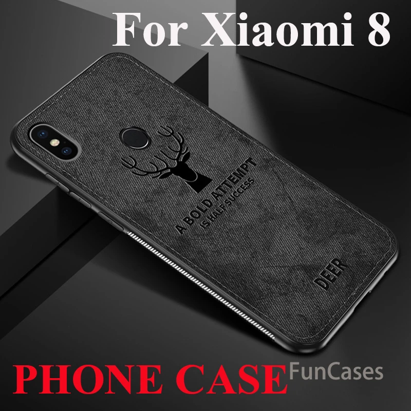 Stof Tilfældet For Xiaomi 8 Tilfælde Silicium Blød Kant Beskyttende Skal Dække For Xiaomi F1 Pocophoene F1 Mi5 Mi6 Max 2 Max 3 Coque 4