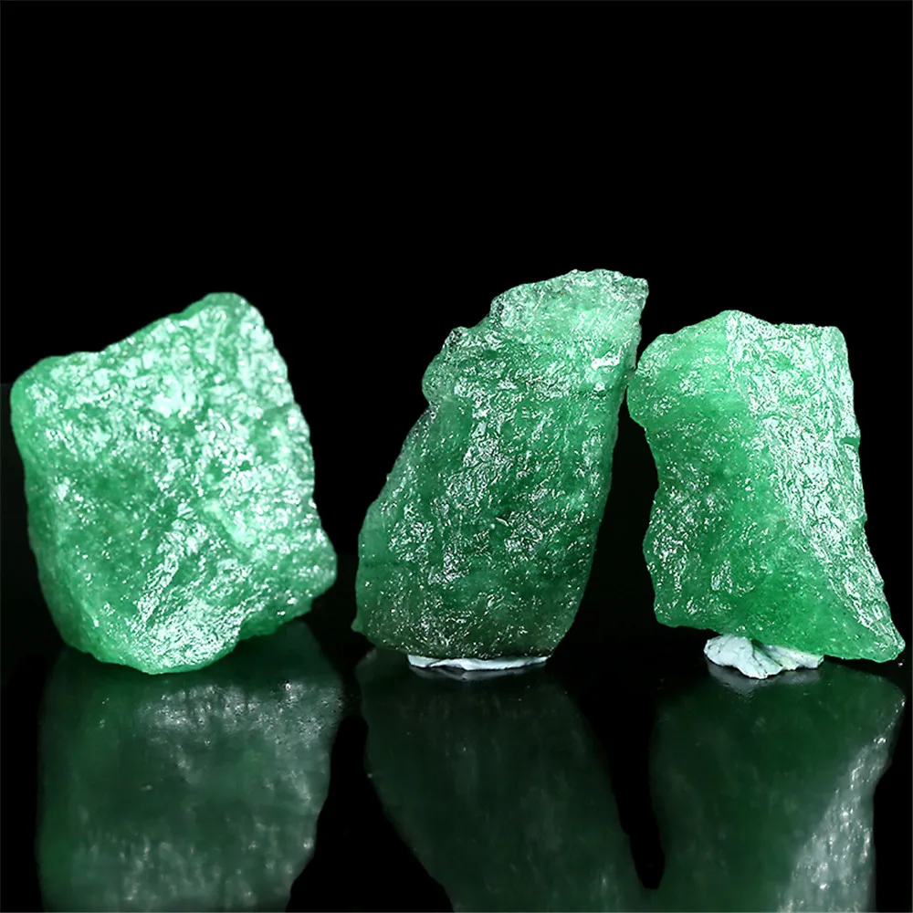 50g Naturlige Grønne Jordbær Kvarts Ædelsten Mineral Prøve grus krystal Sten Uregelmæssige Reiki Healing 4