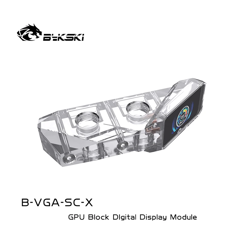 BYKSKI GPU Vand Blok LCD-Temperatur Digital Viser Tv-Modul ,Termometer Display Enhed Komponent ,G1/4 ,B-VGA-SC-X 4