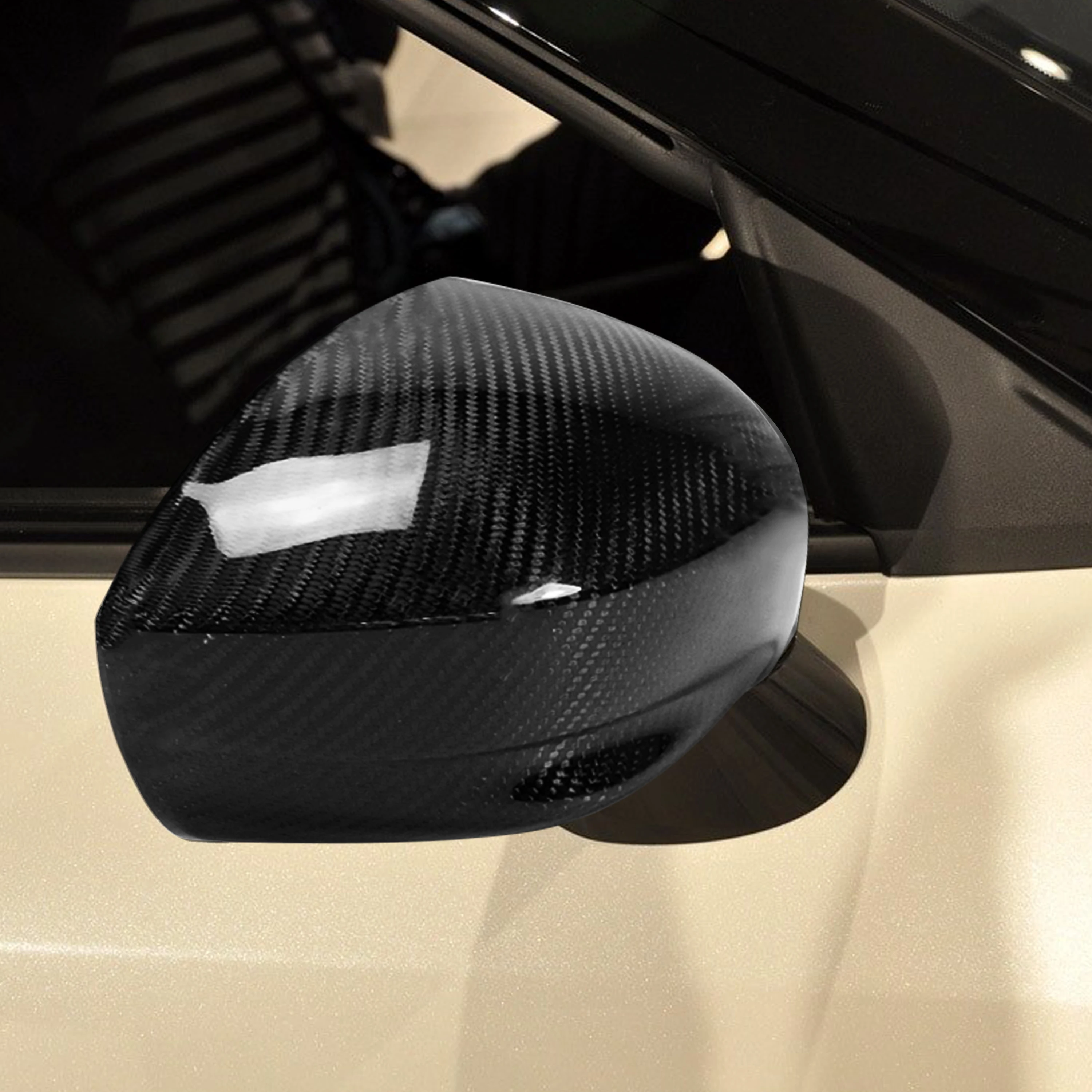 For Nissan GTR R35 2008-2016 Carbon Fiber Rear View Mirror Cover Caps Protector Sæt Døren sidefløjene Modificeret Bil Tilbehør 4