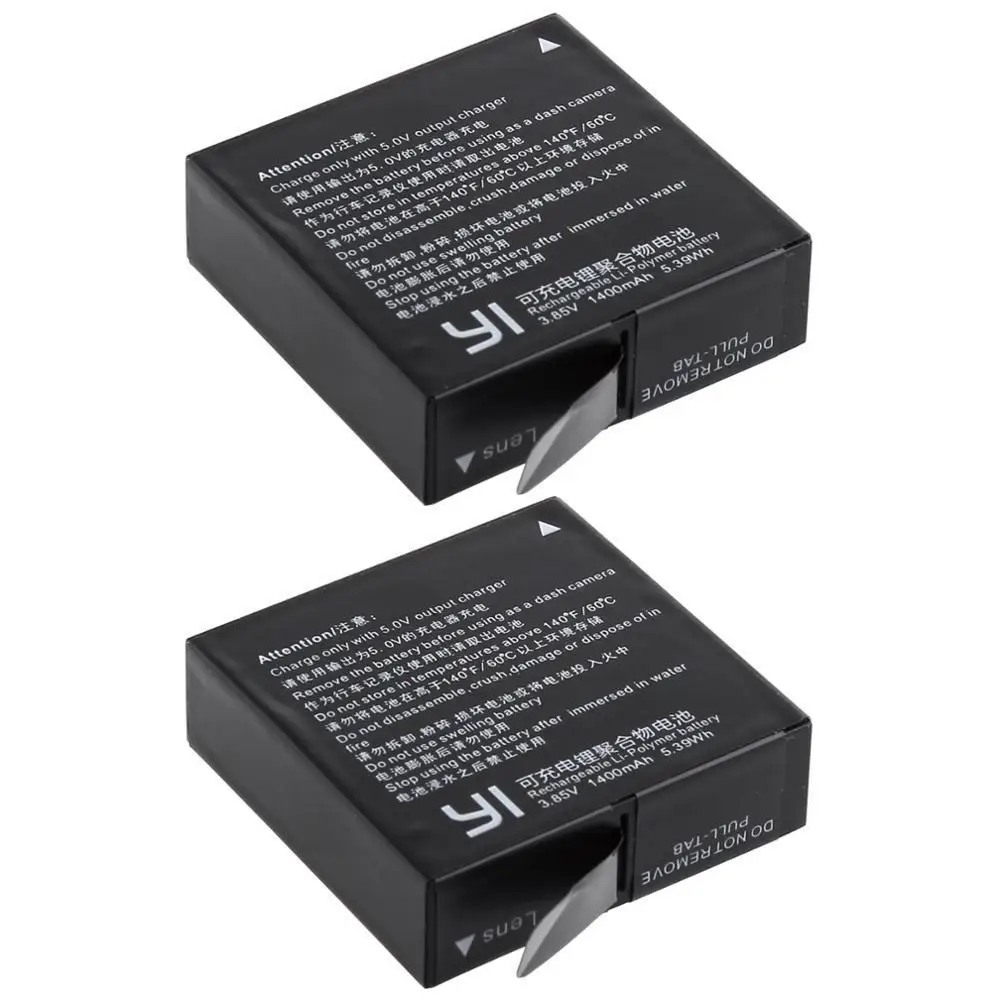 Xiaoyi II 4k-1400mah Batteri Az16-1 genopladeligt lithium-polymer batteri for Xiaoyi Yi Lite YI 360 VR-action-kamera 4