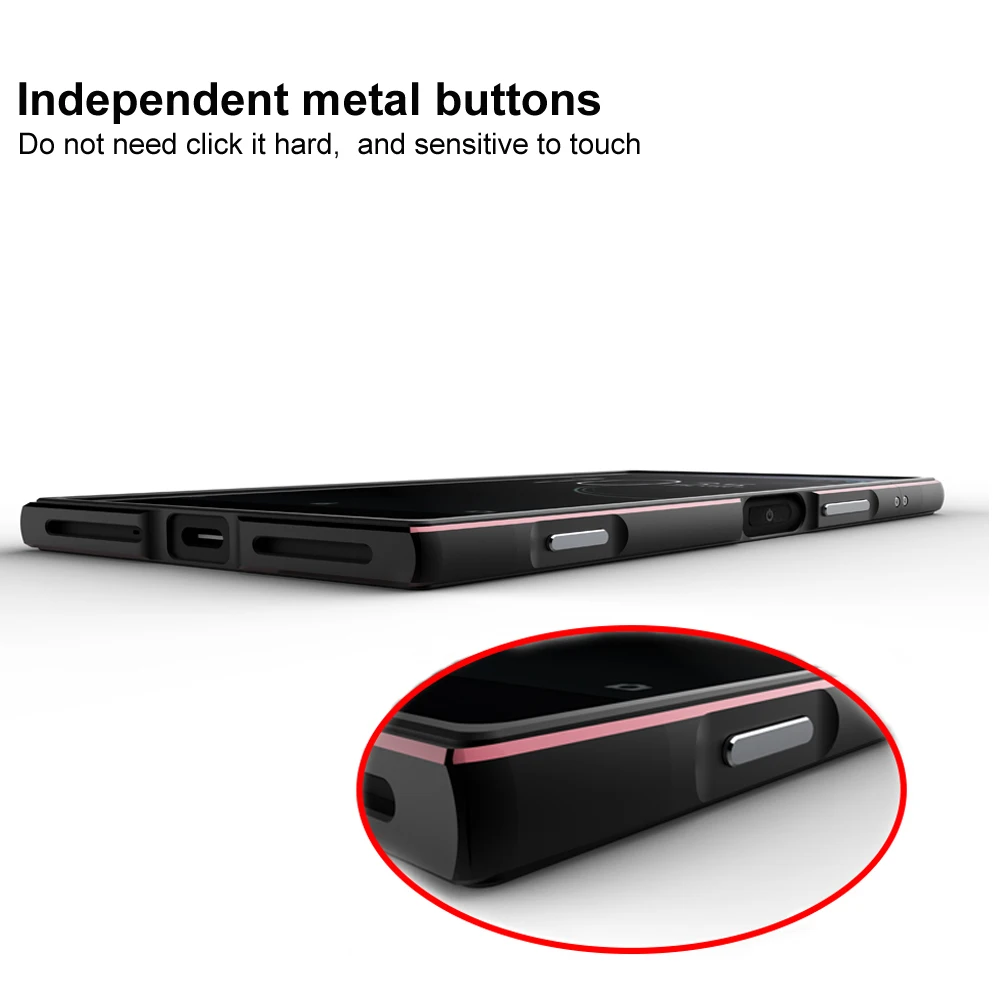 CELFONE Luksus Metal Case Til Sony Xperia XZ Premium Kofanger E5563 Oprindelige aluminiumsramme XZP 5.5 Funda 4
