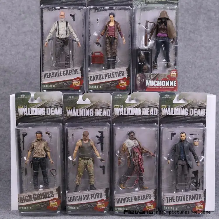 AMC TV-Serien The Walking Dead Abraham Ford Bungee Walker Rick Grimes Guvernør Michonne PVC-Action Figur Model Toy 7 Stilarter 4