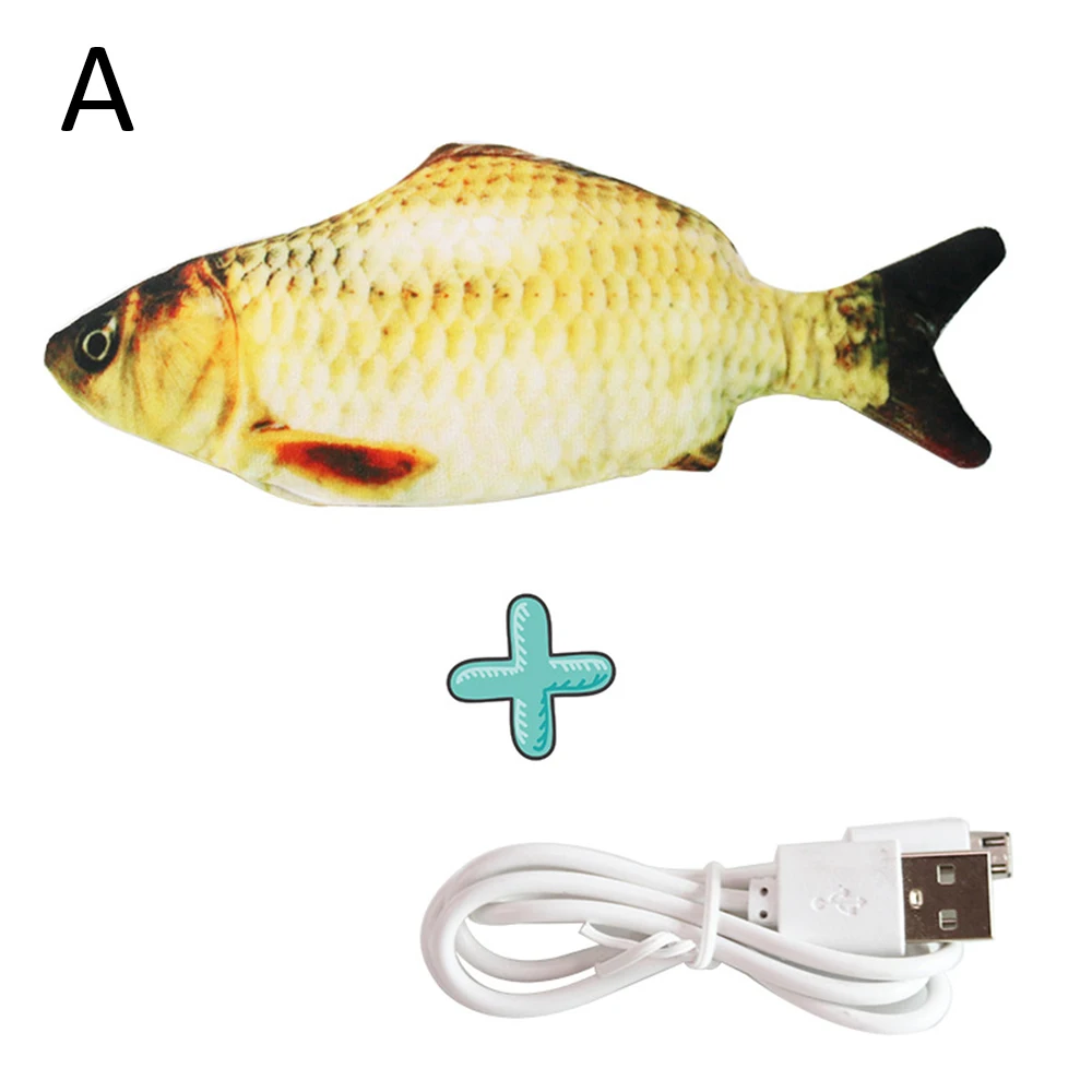 30CM Elektroniske Pet Cat Toy Elektriske USB-Opladning, Simulering Hoppende Fisk Legetøj Til Hund, Kat Tygge Spille Bide Forsyninger 4