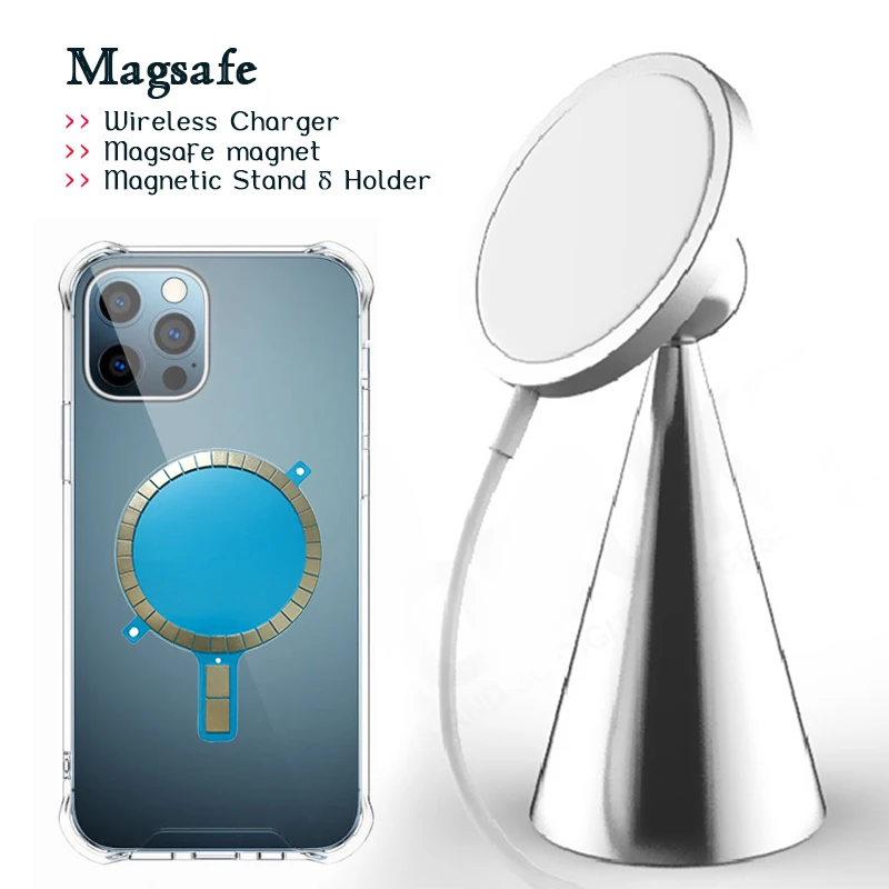 Magnetisk Telefonen Stå &Holdere & Magnet Stiker for Magsafe Tilbehør/Trådløs Oplader Pad Til iPhone 12 Pro Mini Max 4