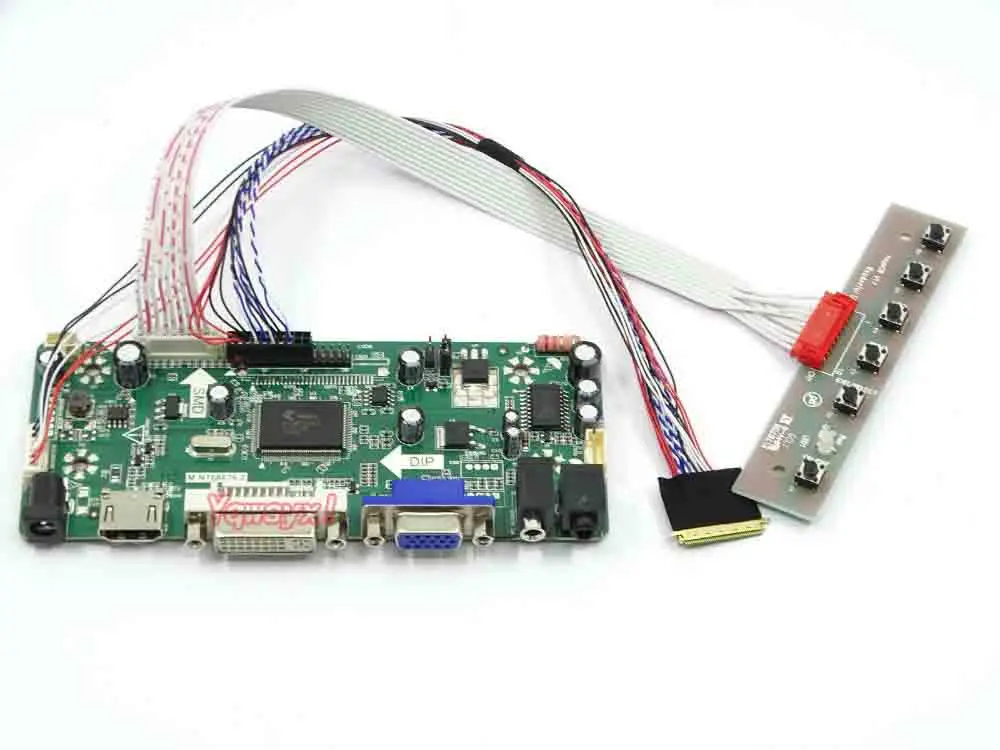 Yqwsyxl Control Board Monitor Kit for LTN173KT02-T01 HDMI+DVI+VGA-LCD-LED-skærm-Controller Board-Driver 4