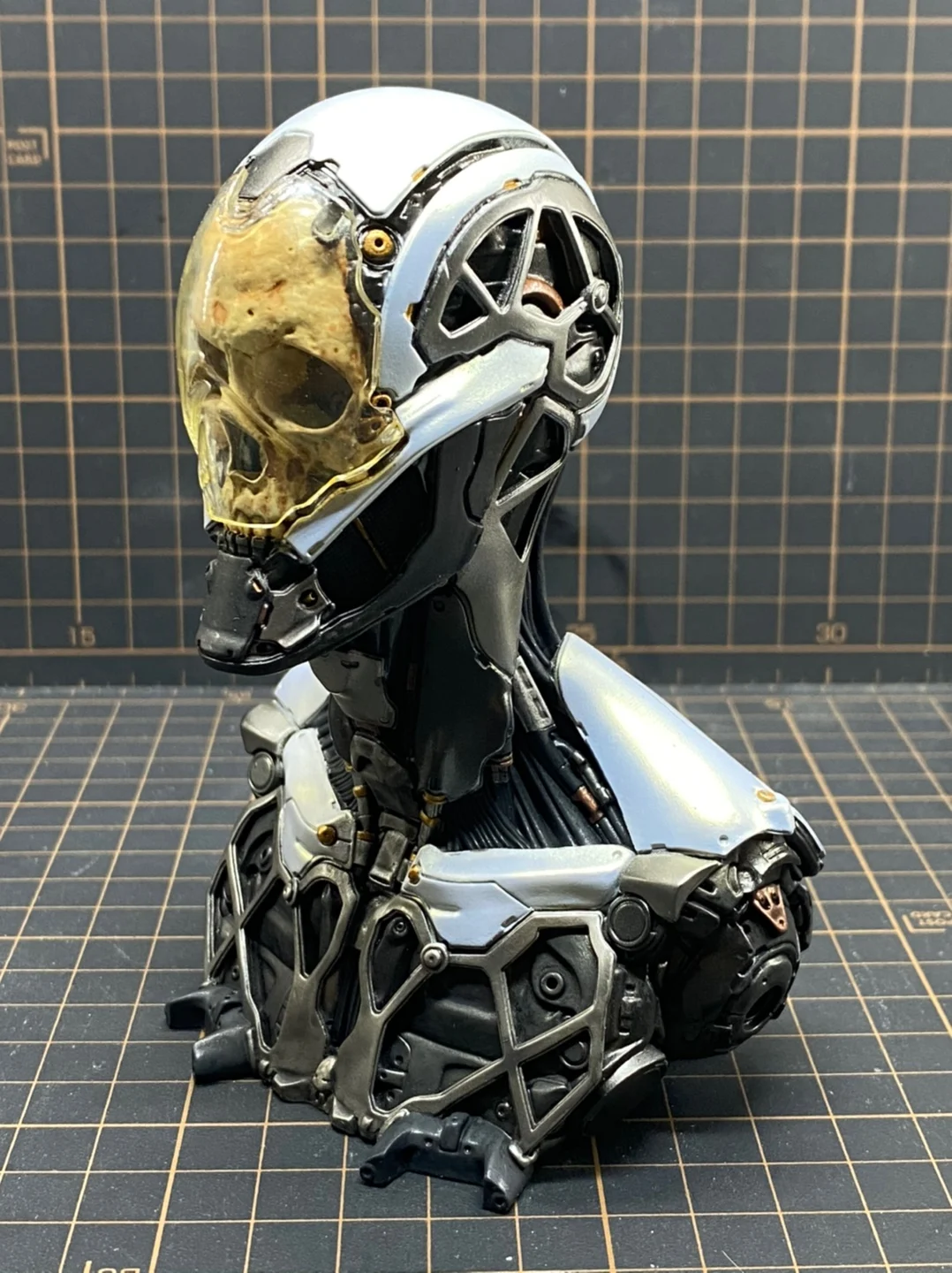 Duzhens Resin hvid model Skelet mecha Bust 1/4 Punk PVC-Action Figur Anime Figur Model Legetøj Figur Samling Dukke Gave 4