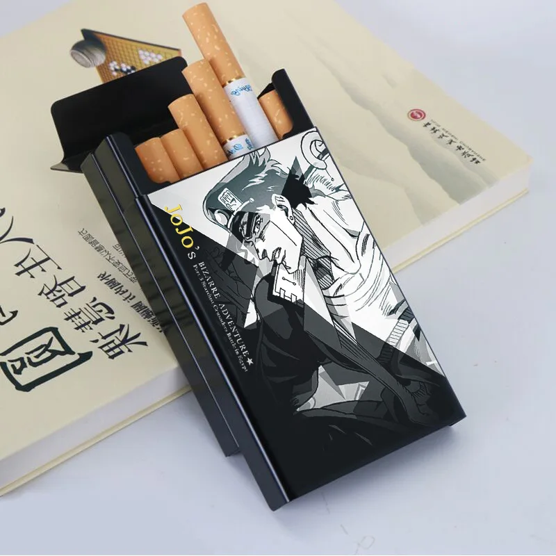 Kreative Cool Anime skæbne nul JoJo ' s Bizarre Eventyr Kujo Jotaro COS Rekvisitter Animation Aluminium Legeret Metal Cigaret 4