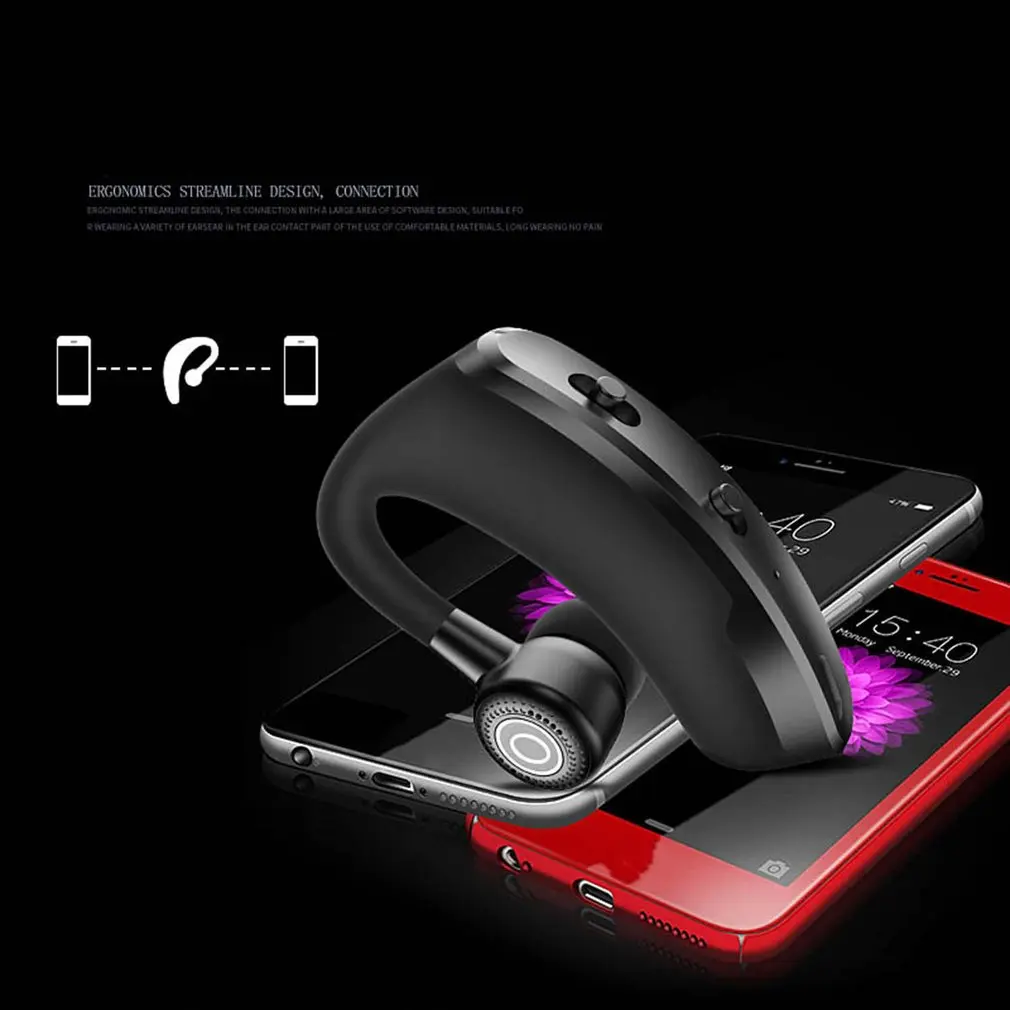 Håndfri Business V9 Bluetooth-Hovedtelefon Med Mikrofon Stemmestyring Trådløse Hovedtelefon Bluetooth-Headset Til Drevet Støj Annullering 4