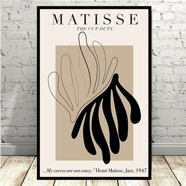 Blomstrende Henri Matisse (Henri Matisse) Abstrakt Maleri, Illustration Væg Kunst, Lærred, Collage Retro Plakat Billede Med Hjem Indretning 4