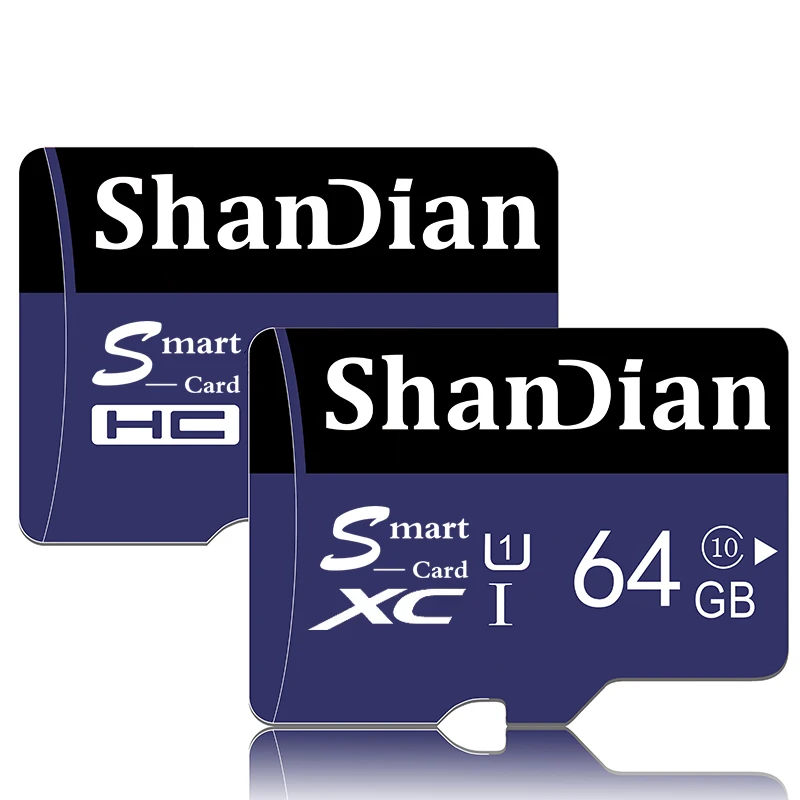 Shandian Reelle Kapacitet Orange Micro sd-kort med høj hastighed 32GB, 8GB 16GB 4GB hukommelse kort gratis kort adapter pakke 4
